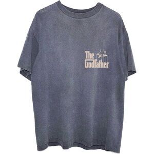 The Godfather Unisex Adult Sleeps With The Fishes Back Print Cotton T-Shirt / Ch